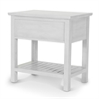 Sea Winds Geneva - 1-Drawer Chairside Table - Distressed White Finish