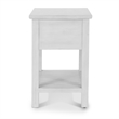 Sea Winds Geneva - 1-Drawer Chairside Table - Distressed White Finish