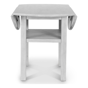 Sea Winds Geneva - 42&quot Drop Leaf Dining Table with Shelf - White - Wood