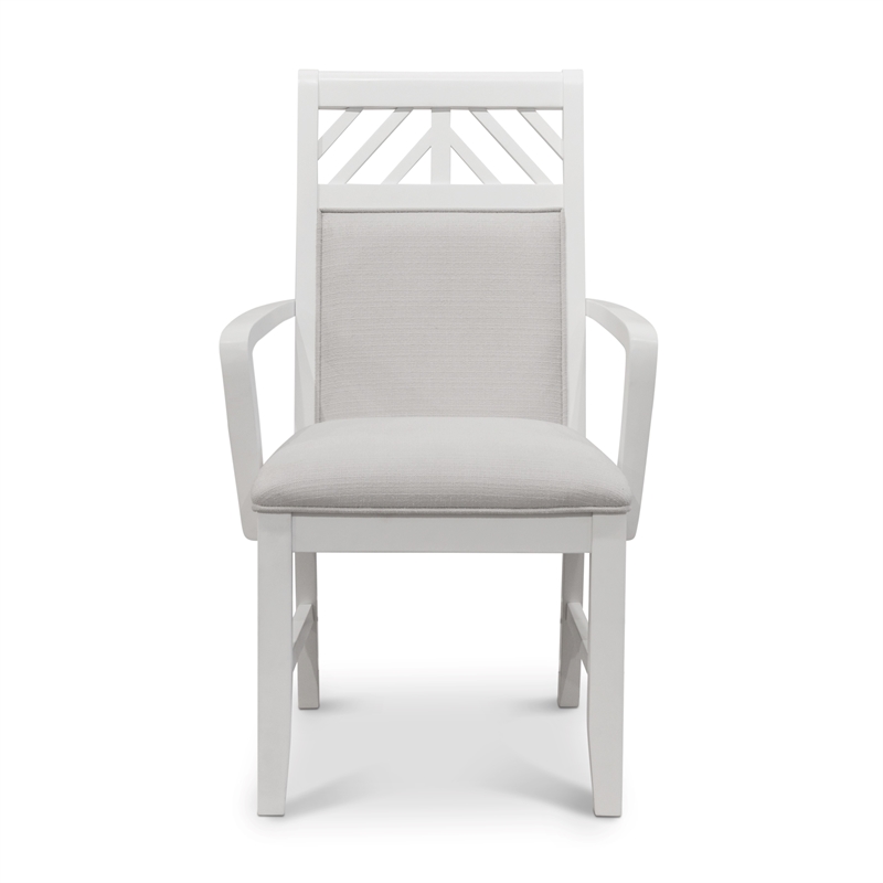 Miramar - Upholstered Dining Arm Chair - Set of 2 - Wood - Sand