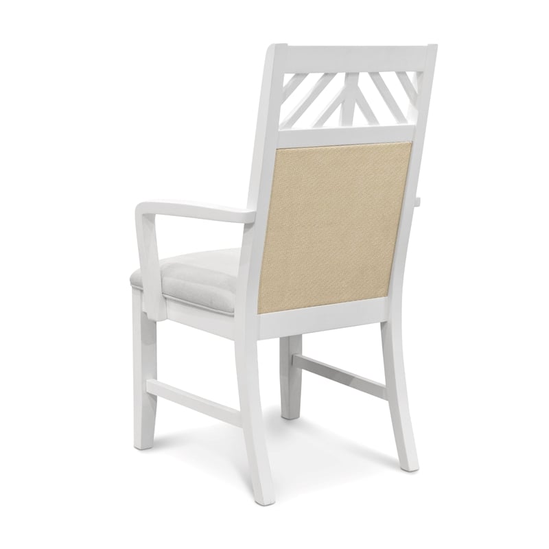 Miramar - Upholstered Dining Arm Chair - Set of 2 - Wood - Sand