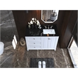 Ancerre Designs Hannah Right Basin Wood Bathroom Vanity Set in White
