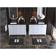 Ancerre Designs Hannah Right Basin Wood Bathroom Vanity Set in White