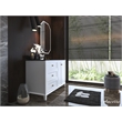Ancerre Designs Hannah Right Basin Bathroom Vanity Set w/ Gold Hardware in White