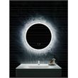 Frysta 24 in. Round LED Frameless Mirror with Dimmer and Defogger