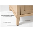 Hannah 48 in. Off Centered Right Basin Vanity Set in Oak with White Quartz top