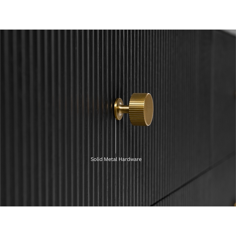 Momo 48 in. Bath Vanity in Black Oak with White Quartz Top and Undermount Basin