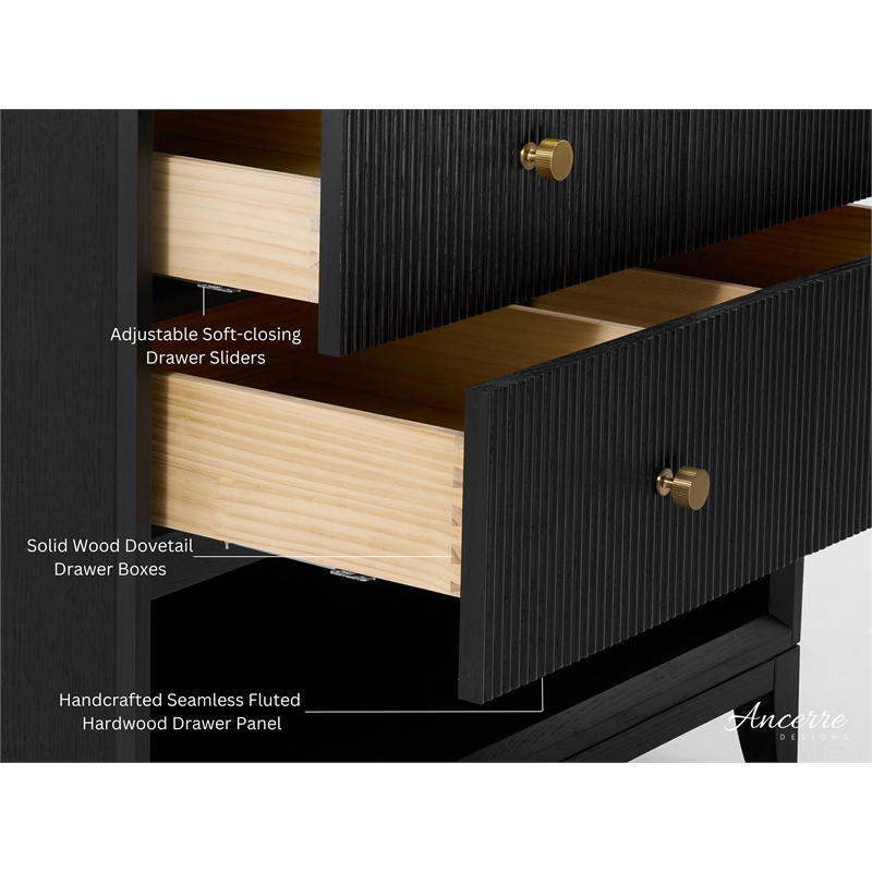 Momo 48 in. Bath Vanity in Black Oak with White Quartz Top and Undermount Basin
