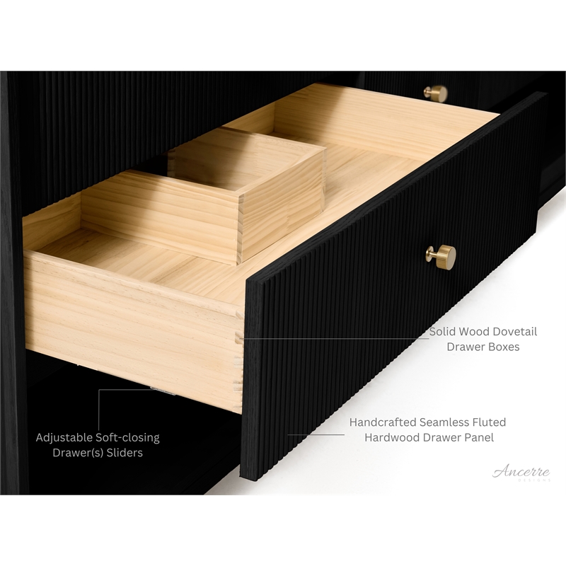 Momo 84 in. Bath Vanity in Black Oak with White Quartz Top and Undermount Basin