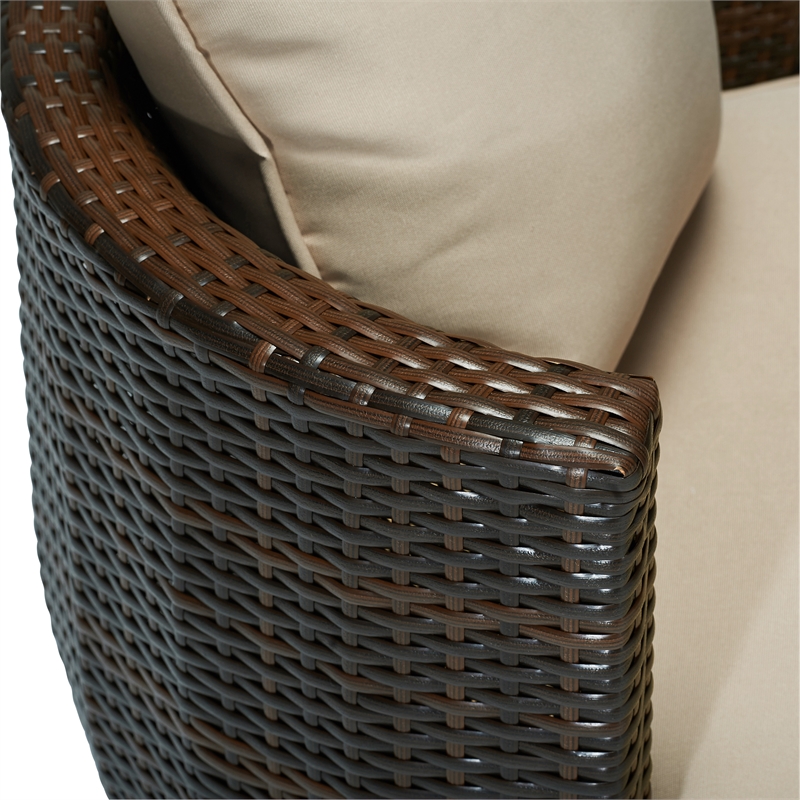 THY-HOM Artique Wicker / Rattan and Aluminum Seating Group in Beige