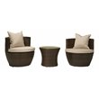 THY-HOM Artique Wicker / Rattan and Aluminum Seating Group in Beige