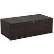 Thy-Hom Arlington Modern Brown Outdoor Wicker Furniture Set with Beige Cushion