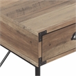 AGHDECO Orman Contemporary Steel and Wood Desk in Rustic Oak