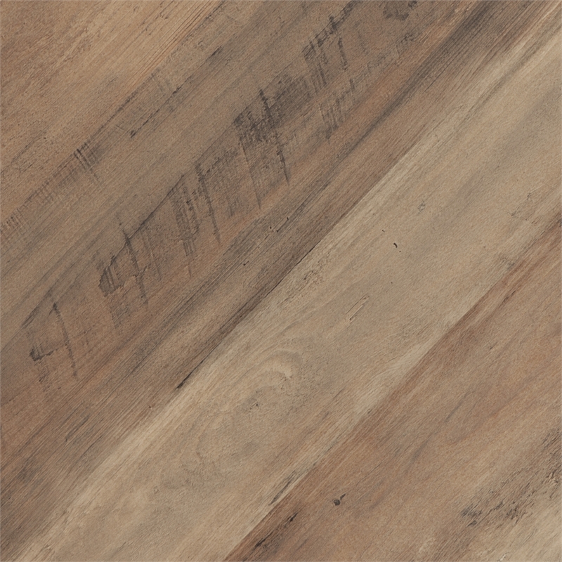 AGHDECO Orman Contemporary Steel and Wood Desk in Rustic Oak