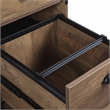 AGHDECO Orman Transitional Particle Board and Wood Desk in Oak