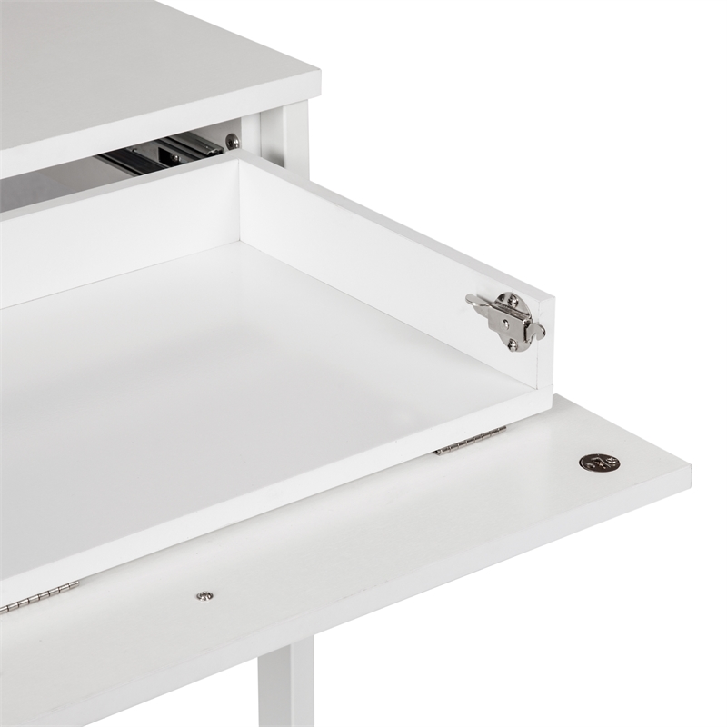 AGHDECO Baroda Contemporary Particle Board/Wood Desk in White