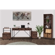AGHDECO Orman 2-Drawer Wood Vertical Filing Cabinet in Walnut