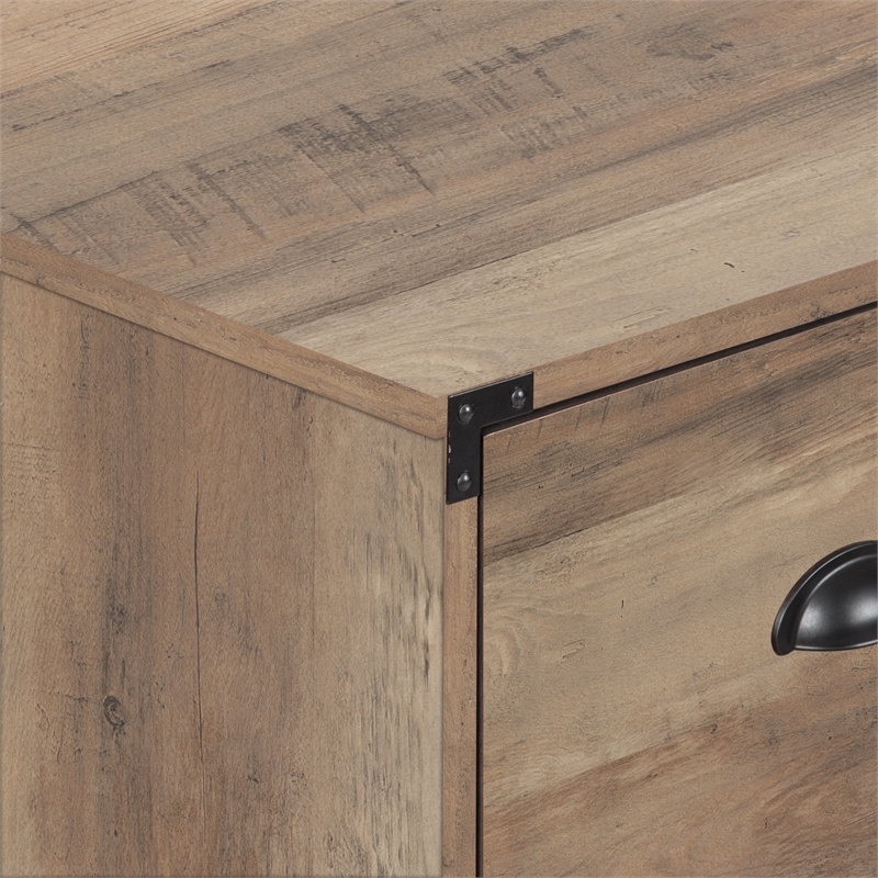 AGHDECO Orman 2-Drawer Particle Board/Wood Lateral Filing Cabinet in Oak