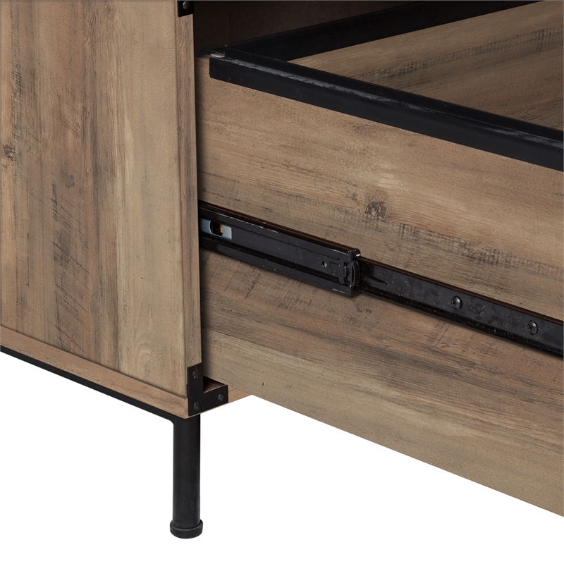 AGHDECO Orman 2-Drawer Particle Board/Wood Lateral Filing Cabinet in Oak