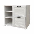 AGHDECO Oliwia 2-Drawer Particle Board/Wood Lateral Filing Cabinet in Gray