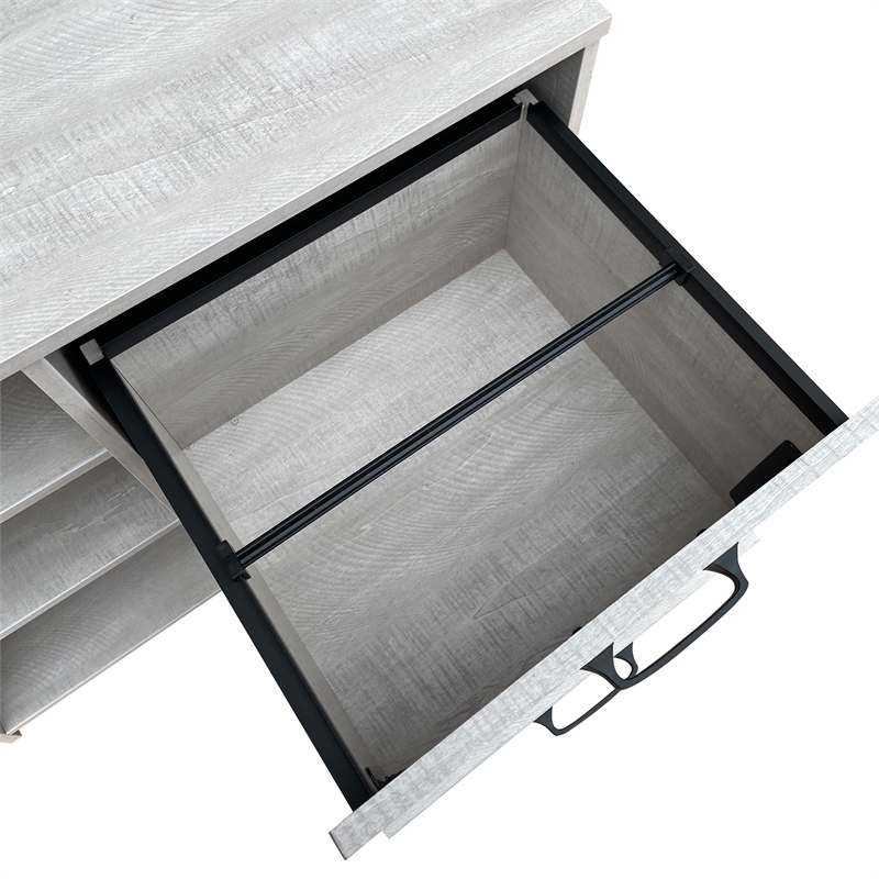 AGHDECO Oliwia 2-Drawer Particle Board/Wood Lateral Filing Cabinet in Gray