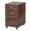 AGHDECO Howery 3-Drawer Particle Board/Wood Filing Cabinet in Walnut
