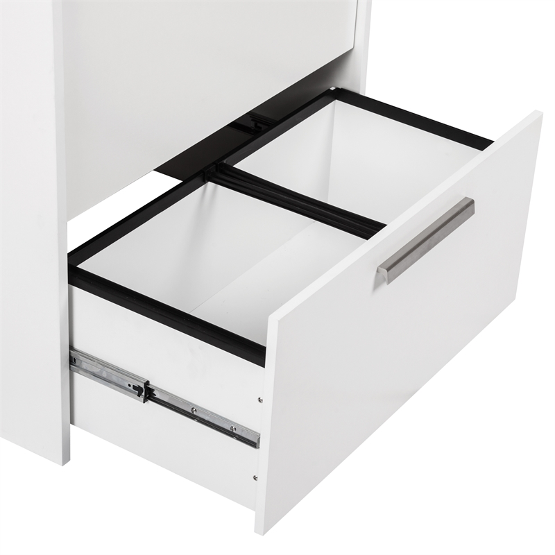 AGHDECO Alaska 2-Drawer Engineered Wood File Cabinet in White