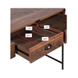 AGHDECO Brunei 3-Drawer Traditional Engineered Wood Writing Desk in Walnut