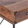 AGHDECO Brunei 3-Drawer Traditional Engineered Wood Writing Desk in Walnut