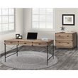 AGHDECO Brunei 3-Drawer Modern Engineered Wood Writing Desk in Rustic Oak