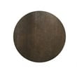 Limari Home Marie Round Concrete/Solid Wood Coffee Table in Gray/Brown Oak