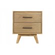 Limari Home Claire Contemporary Acacia Veneer Wood Nightstand in Natural Walnut