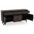 Limari Home Roger 2-Door 5-Drawer Mid-Century Solid Acacia Wood Buffet in Brown