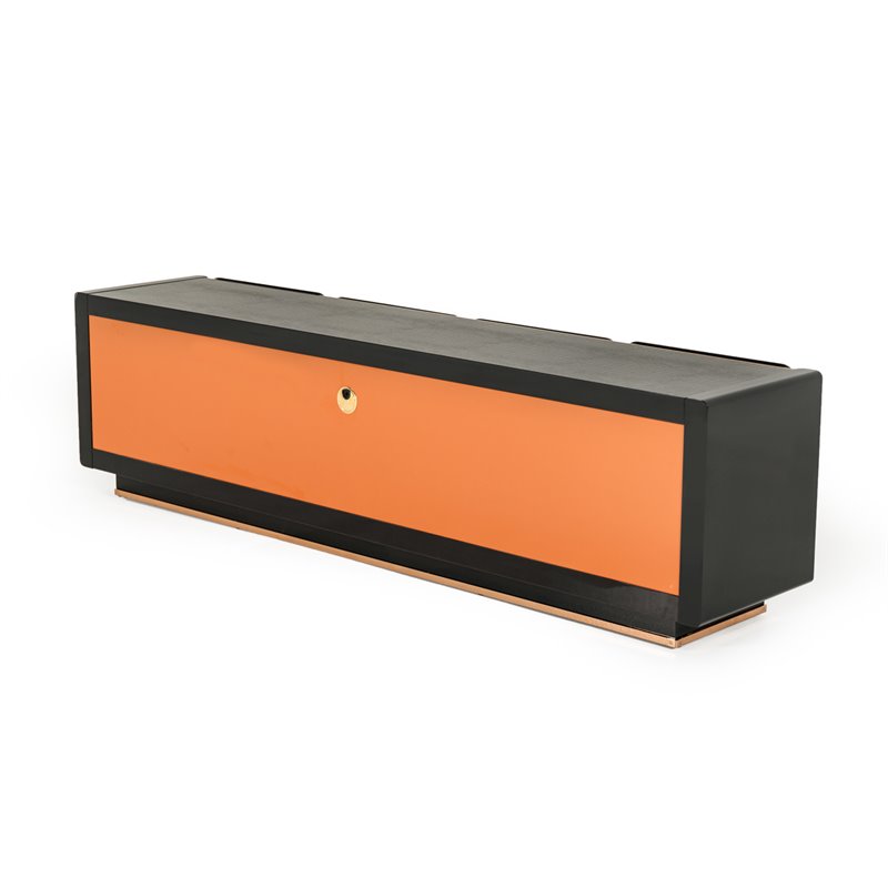 Limari Home Talin Modern MDF Wood & Glass TV Stand for TVs up to 85