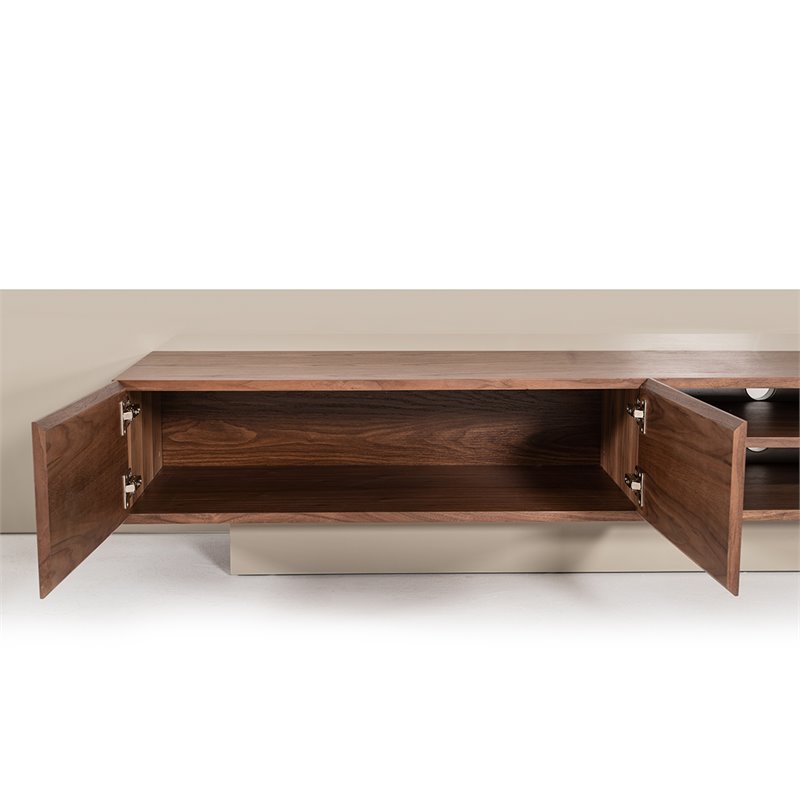 Limari Home Pompeii Contemporary Wood TV Stand for TVs up to 142