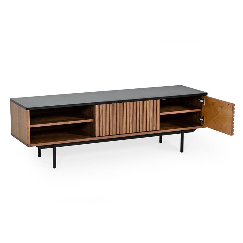 Limari Home Maggie Modern Wood Veneer TV Stand for TVs up to 63