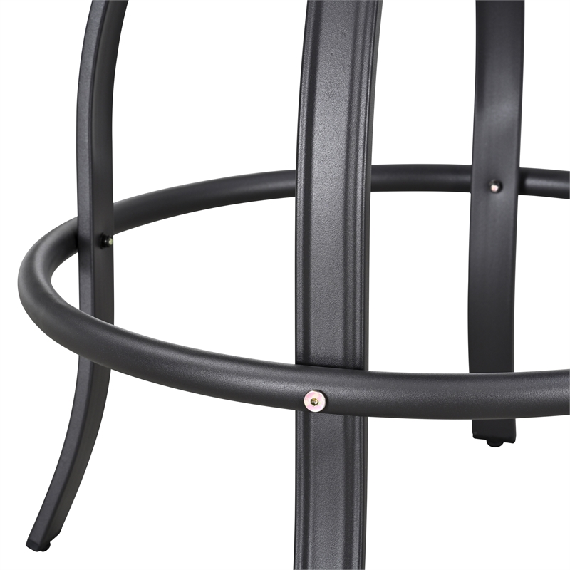 Patio Festival Metal 11-Piece Outdoor Dining Set in Beige/Brown