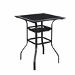 Patio Festival Metal 5-Piece Outdoor Dining Set in Red Orange/Black
