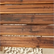 Patio Festival Outdoor Adirondack Solid Wood Bench in Natural Color