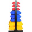 King's Rack 8-Tier Metal Organizer Shelving Rack with 70 Bins in Multi-Color