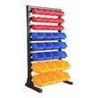 King's Rack 8-Tier Metal Organizer Shelving Rack with 70 Bins in Multi-Color