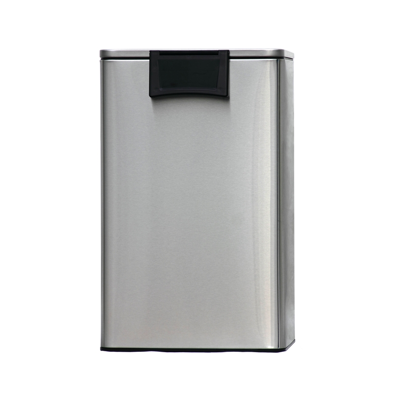8 Gallon 30 Liter Brushed Stainless Steel Silver Color Step on Trash Can