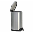 8 Gallon / 30 Liter Brushed Stainless Steel Silver Color Step on Trash Can