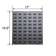 Wall Mount Black Metal Board Hanging Bin Rack Storage System Organizer 2 set