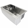 KBV 30 x 18 Farmhouse Apron Front Single Bowl Stainless Steel Kitchen Sink