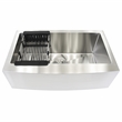 KBV 30 x 18 Farmhouse Apron Front Single Bowl Stainless Steel Kitchen Sink