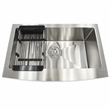 KBV 33 x 20 in. Farmhouse Apron-Front Single Bowl Stainless Steel Kitchen Sink