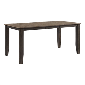 Intercon Furniture Beacon Transitional Wood Counter Table in Black/Walnut
