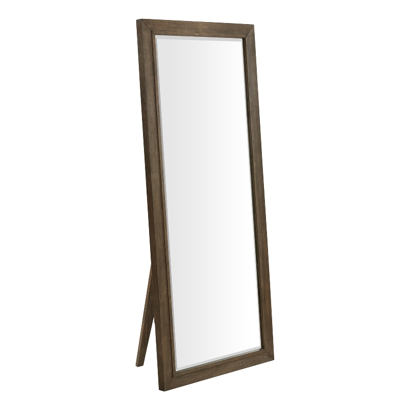 Intercon Furniture Preston Bedroom Transitional Wood Floor Mirror in Oak