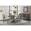 Intercon Furniture Foundry Transitional Wood Server in Pewter